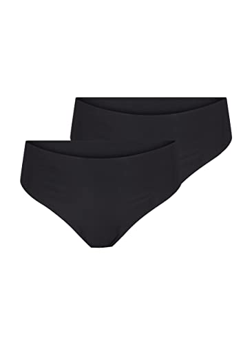 Zizzi Devoted by Große Größen Damen 2er-Pack Invisible G-String Gr Gr 48 Black von Zizzi