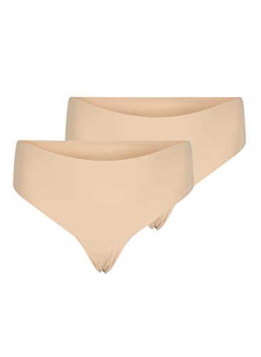 Zizzi Devoted by Große Größen Damen 2er-Pack Invisible G-String Gr Gr 52 Toasted Almond von Zizzi