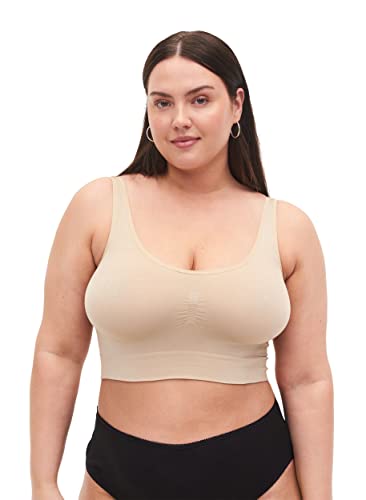 Zizzi Devoted by Große Größen Damen BH ohne Bügel Gr 42-46 Nude von Zizzi
