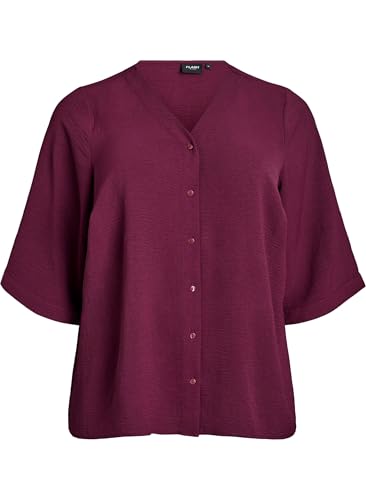 Zizzi Flash by Bluse mit 3/4-Ärmeln in großen Größen Gr L Fig von Zizzi