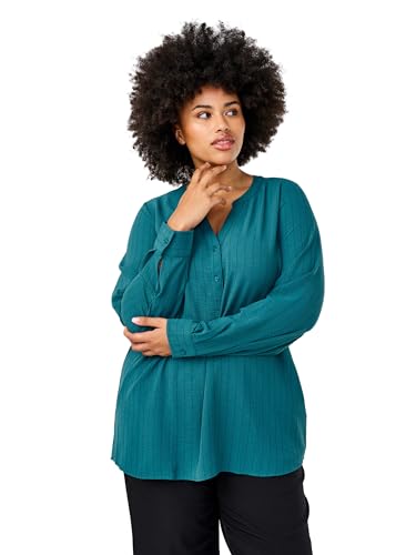 Zizzi Flash by Damen Große Größen Bluse Lange Ärmel Streifen Größe Gr S Navy Blazer Stripe von Zizzi