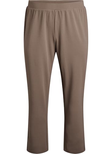 Zizzi Flash by Damen Große Größen Hose Einfarbig Straight Fit Gr Gr M Walnut Zizzi Flash by Damen Große Größen Hose Einfarbig Straight Fit Gr Gr M Walnut von Zizzi