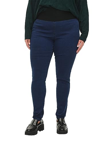 Zizzi Flash by Damen Große Größen Jeggings Baumwolle elastisch Größe 42–60 42-44 Dark Blue von Zizzi