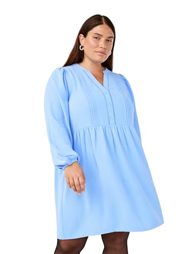 Zizzi Flash by Damen Große Größen Kleid Lange Ärmel A-Form Größe Gr XL Serenity von Zizzi