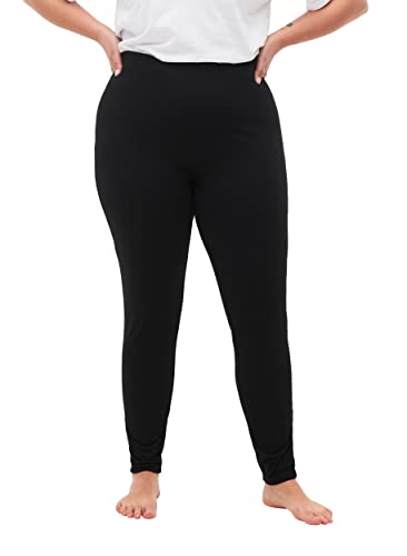 Zizzi Flash by Damen Große Größen Leggings Eng anliegend Gr 46-48 Black/Black von Zizzi