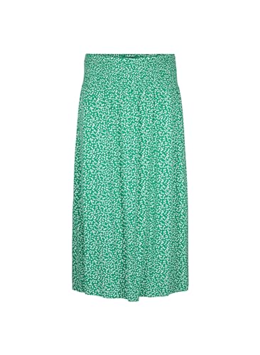 Zizzi Flash by Damen Große Größen Rock Maxi Viskose Größe Gr L (50/52) Bright Green Wh.AOP von Zizzi