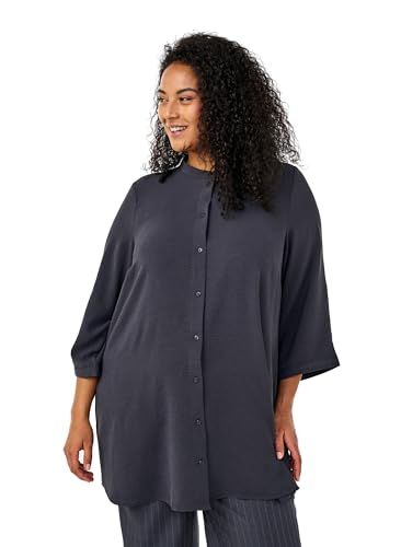 Zizzi Flash by Damen große Größen Tunika 3/4 Ärmel Größe Gr M Phantom von Zizzi