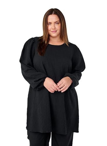 Zizzi Flash by Damen große Größen Tunika Lange Ärmel Größe Gr XL Black von Zizzi