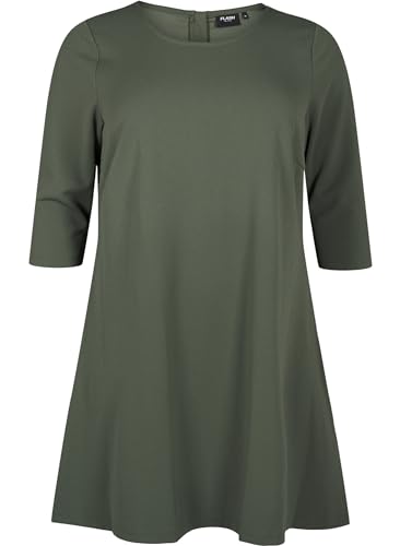 Zizzi Flash by Frauen Große Größen Kleid 3/4-Ärmel A-Form Größe Gr S Thyme Zizzi Flash by Frauen Große Größen Kleid 3/4-Ärmel A-Form Größe Gr S Thyme von Zizzi