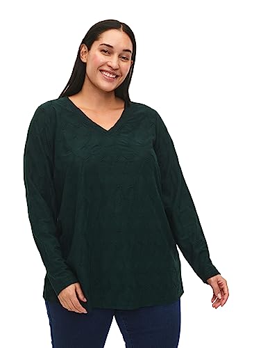 Zizzi Flash by Women Große Größen Bluse Lange Ärmel Größe 46-48 Scarab von Zizzi
