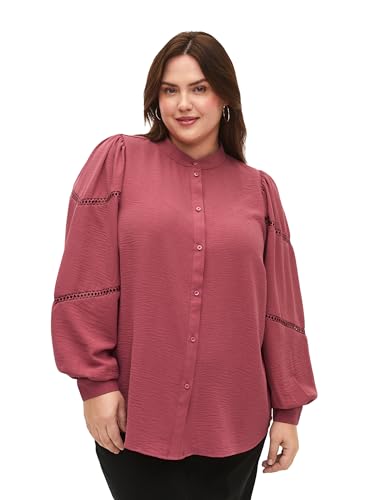 Zizzi Frauen Große Größen Hemdbluse Lange Ärmel Häkeln Größe 46-48 Dry Rose Zizzi Frauen Große Größen Hemdbluse Lange Ärmel Häkeln Größe 46-48 Dry Rose von Zizzi