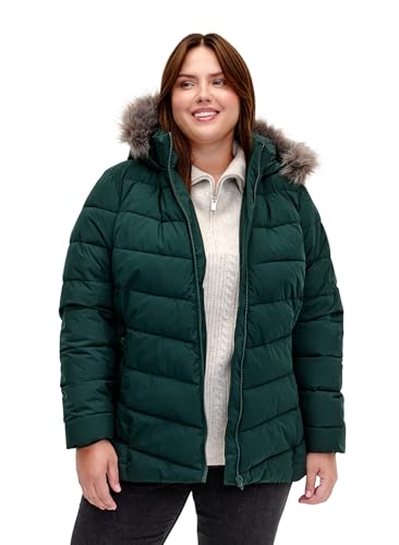 Zizzi Frauen Große Größen Jacke Kapuze Fellkragen Steppjacke Größe Gr L Scarab von Zizzi