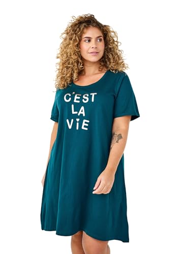 Zizzi Frauen Plus Größe Nachthemd Baumwolle Kurze Ärmel Größe Gr S Deep T. Cèst La Vie Zizzi Frauen Plus Größe Nachthemd Baumwolle Kurze Ärmel Größe Gr S Deep T. Cèst La Vie von Zizzi