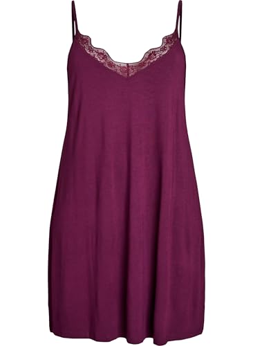 Zizzi Große Größen Damen Negligé aus Viskose mit Spitze Gr Gr XL Fig von Zizzi