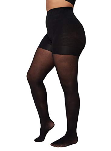 Zizzi Große Größen Damen Strumpfhose 40 Denier mit Push-up Gr 42-46 Black von Zizzi