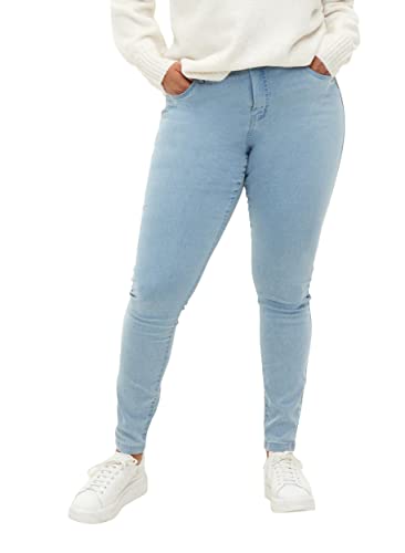 Zizzi Große Größen Damen Super Slim Amy Jeans mit hoher Taille Gr Gr 44/82 cm Ex LGT Blue von Zizzi