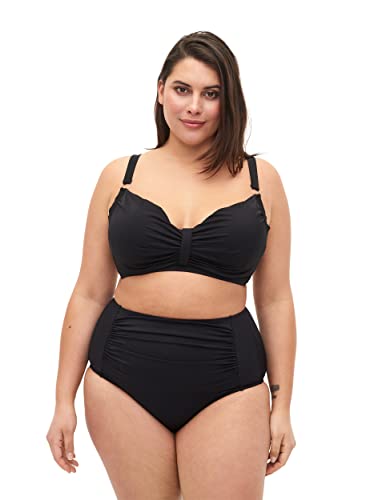 Zizzi Swim by Damen Große Größen Bikini Slip Gr 44 Black von Zizzi