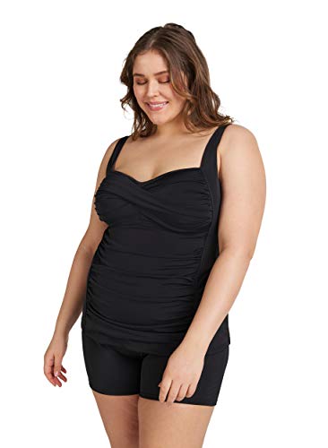 Zizzi Swim by Damen Große Größen Tankini Gr 42 Black von Zizzi