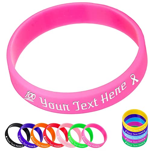 Zkgiftsdz Personalisierte Silikonarmbänder Bulk, Benutzerdefinierte 1/2" Gummiarmband mit Textnachricht, Benutzerdefinierte Gummiband Armbänder für Veranstaltungen, Bewusstsein, Geschenke Zkgiftsdz Personalisierte Silikonarmbänder Bulk, Benutzerdefinierte 1/2" Gummiarmband mit Textnachricht, Benutzerdefinierte Gummiband Armbänder für Veranstaltungen, Bewusstsein, Geschenke von Zkgiftsdz