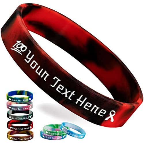 Zkgiftsdz Personalisierte Silikonarmbänder Bulk, Benutzerdefinierte 1/2" Gummiarmband mit Textnachricht, Benutzerdefinierte Gummiband Armbänder für Veranstaltungen, Bewusstsein, Geschenke Zkgiftsdz Personalisierte Silikonarmbänder Bulk, Benutzerdefinierte 1/2" Gummiarmband mit Textnachricht, Benutzerdefinierte Gummiband Armbänder für Veranstaltungen, Bewusstsein, Geschenke von Zkgiftsdz