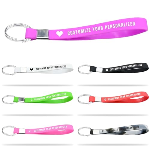 Zkgiftsdz Personalisierter Silikon-Schlüsselanhänger mit Gravur Namen und Logos, Personalisierte Gummi schlüsselband für Damen,Motorrad,Auto Zkgiftsdz Personalisierter Silikon-Schlüsselanhänger mit Gravur Namen und Logos, Personalisierte Gummi schlüsselband für Damen,Motorrad,Auto von Zkgiftsdz