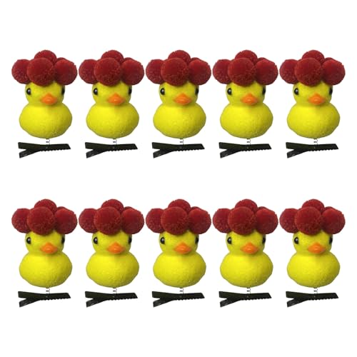 10 Stücke Spaß Gelbes Entkernen Haarzubehör Mit Blumendetail Kostüm Haarnadel Geeignet Für Alltag Und Partys Geeignet von Zktfyshk