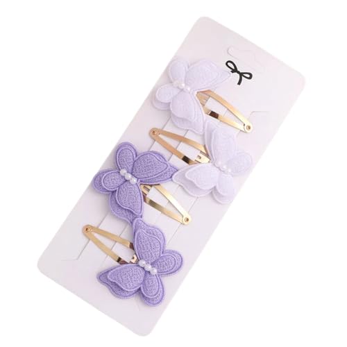 4 Stück stilvolle doppellagige Haarspangen für verschiedene Altersgruppen, starker Halt und süßes Design von Zktfyshk