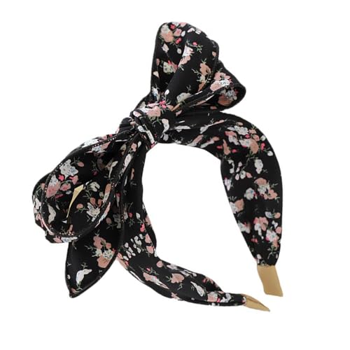 Auffälliges Schleifen-Stirnband, Blumen-Haarteil, Stoff-Kopfbedeckung, bequem und sicher, Haar-Accessoire für den täglichen Gebrauch von Zktfyshk