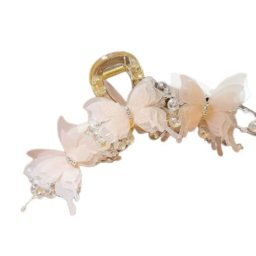 Elegante Schmetterlings-Haarspange aus Acryl, einzigartiges Damen-Haar-Accessoire für tägliche Ausflüge und lässige Zusammenkünfte von Zktfyshk