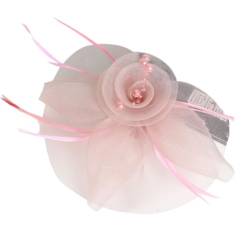 Feathere Fascinator für Damen, Brautschmuck, Teeparty, Derby, Event, Haarreif, Tüll, Haarband für Cocktails und Events von Zktfyshk