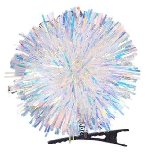 Festliche Lametta Folienstreifen Haarclip Für Mädchen Kid Barrettes Glitzern Glitzernden Bällen Handgefertigte Haarnadeln Schöne Haarnadel von Zktfyshk