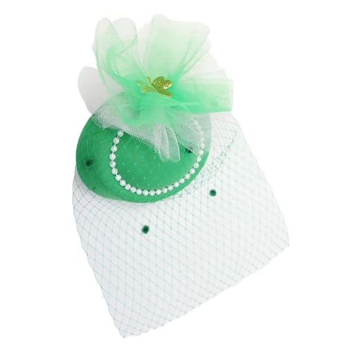 Grüner Mesh Haare Barrettes Faszinator Für Stpatricks Und Themenpartys Die Gesichtsmaske Kopfbedeckung Sammeln von Zktfyshk