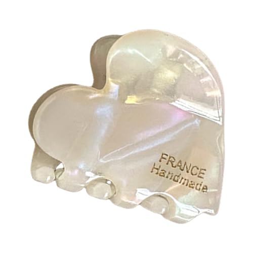 Haarklammer mit großem Herz, Kopfbedeckung, Haarklammer, elegante Herz-Pferdeschwanz-Halter, Haarspangen, starker Halt für Mädchen von Zktfyshk