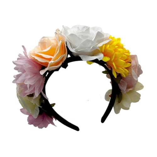 Haarreif mit Rosenblüten für Partys, Hochzeit, Braut, Festival, Feier, Urlaubsrequisiten von Zktfyshk