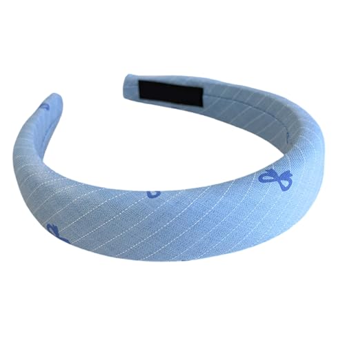 Haarreif mit blauer Schleife, weicher Schwamm, Haarschmuck für Damen, Teenager, Mädchen, stilvolle süße Haarspange für den täglichen Gebrauch in der Schule, Party, Foto von Zktfyshk