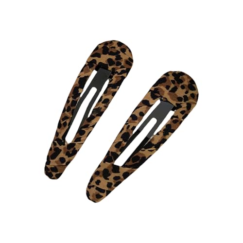 Modische Haarspangen im koreanischen Stil, Leopardenmuster, starker Halt, für verschiedene Outfits und formelle Anlässe, 2 Stück von Zktfyshk