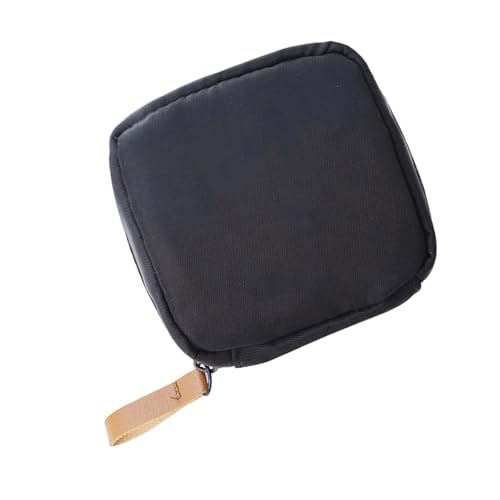 Modische Make-up-Tasche, Kosmetiktasche, organisiert, Mehrzweck-Kosmetiktasche, Hygiene-Serviettenhalter für Reisen und den täglichen Gebrauch, Schwarz , 10x10x6cm von Zktfyshk
