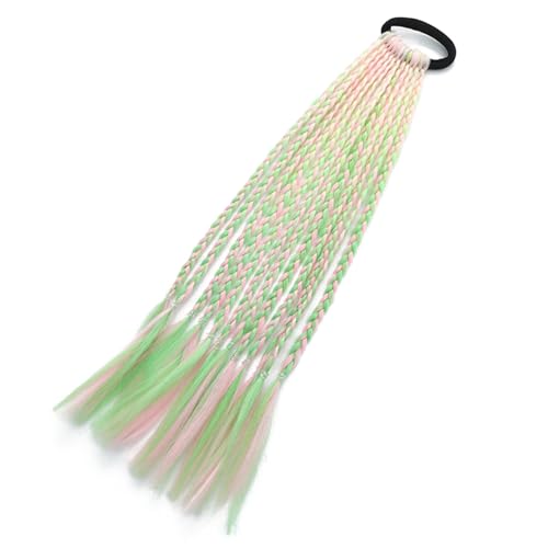 Stilvolle farbige Zopf-Extensions für einzigartige Frisuren, Festival-Haar-Zöpfe, Dekor, geeignet für Partys und den täglichen Gebrauch von Zktfyshk