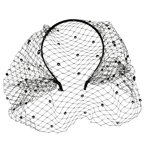 Vintage Schleier Bowknot Hair Hoop Für Frauen 20S Flapper Kostüm Stirnband Nonslip Fascinator Haarband Für Formelle Kleider von Zktfyshk