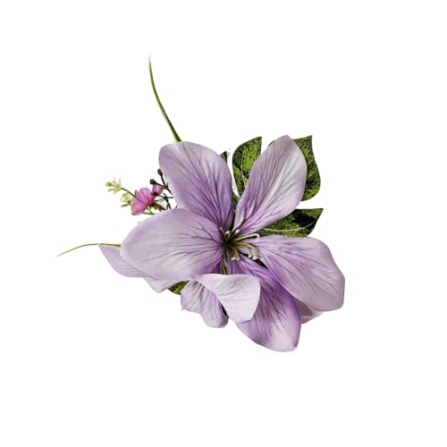 Weiche Lilien-Haar-Accessoire, Seitenclip für Damen, sicherer Halt, Blumen-Haarnadel, bequem zu tragen, für den täglichen Gebrauch, Partys von Zktfyshk