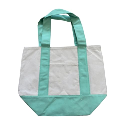 Zktfyshk Damen Einkaufstasche Mode Handtasche All-Matching Schultasche Top Griff Tasche Große Kapazität Schultertasche Segeltuch Tasche, grün, 33*28 von Zktfyshk