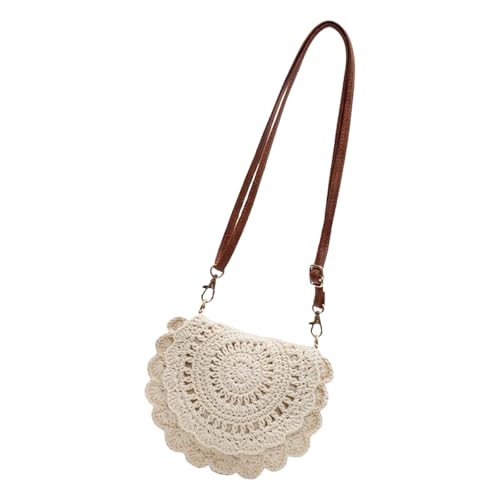 Zktfyshk Damen Handgewebte Crossbody Handtasche Sommer Strand Schulter Handtasche Baumwolle Häkeln Gewebt Handgemachte Geldbörse Tasche, Of#, As shown in the figure von Zktfyshk