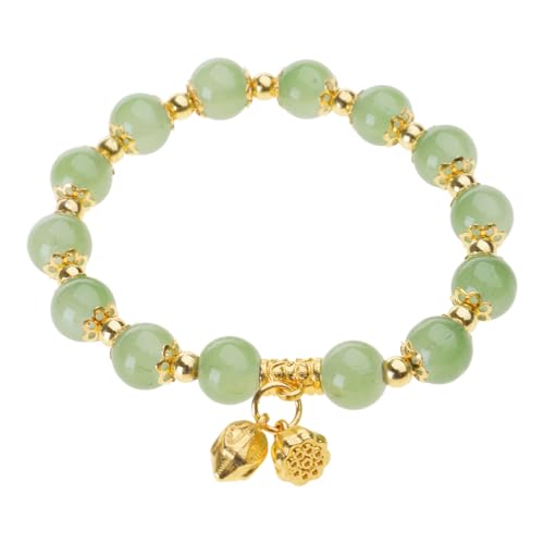 Zktfyshk Elegantes Damen-Armband mit Glasperlen und Lotusblumen, Schmuck für den Alltag und besondere Anlässe von Zktfyshk