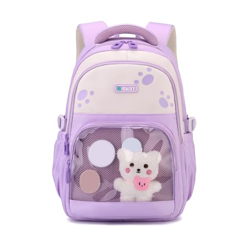 Zktfyshk Ergonomischer Schulrucksack für Mädchen mit mehreren Fächern für Schüler Große Kapazität Oxford Büchertasche, hell, As shown in the figure Zktfyshk Ergonomischer Schulrucksack für Mädchen mit mehreren Fächern für Schüler Große Kapazität Oxford Büchertasche, hell, As shown in the figure von Zktfyshk