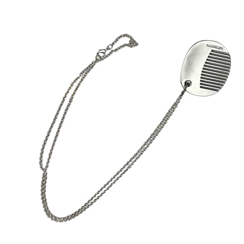 Zktfyshk Halskette mit Kamm-Anhänger, lange Kordel-Halskette, verstellbare Länge, Schlüsselbeinkette, modisches Accessoire für Frauen und Mädchen von Zktfyshk