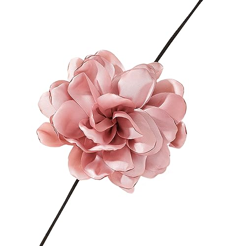 Zktfyshk Halskette mit übertriebener Vintage-Blume, Halsband, lange Spitzen-Halskette, modisches Halsband, Schmuck von Zktfyshk