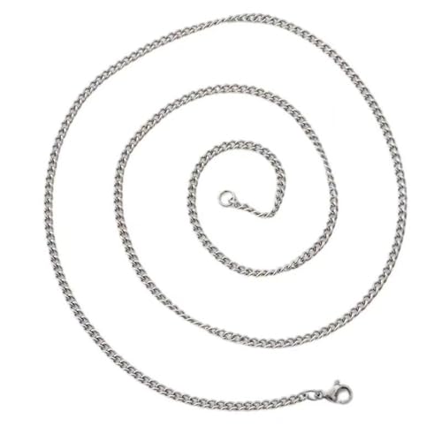 Zktfyshk Hochfeste Edelstahlkette für Herren, 3 mm, leichte, stabile Halskette mit Korrosionsbeständigkeit für den täglichen Gebrauch Zktfyshk Hochfeste Edelstahlkette für Herren, 3 mm, leichte, stabile Halskette mit Korrosionsbeständigkeit für den täglichen Gebrauch von Zktfyshk