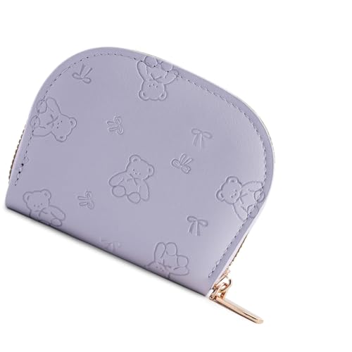 Zktfyshk Kompakte Damen-Geldbörse aus PU-Leder mit mehreren Kartenfächern und Reißverschlüssen für sicheres Reisen und Einkaufen von Zktfyshk