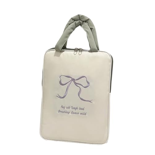 Zktfyshk Laptop-Hülle mit süßer Schleife, klein/groß, Laptoptasche, Computertasche mit Griff für Notebook von Zktfyshk