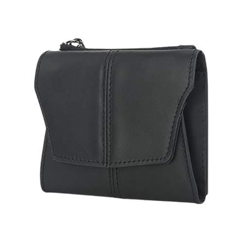 Zktfyshk Modische Handtasche, funktionales PU-Leder mit Blockierung und Münzfach für Reisen, Business, modische Münzgeldbörse, Kartenhalter, Schwarz , Size reference picture von Zktfyshk